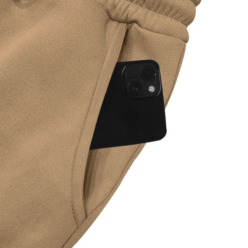 Schwere Cargohose mit Fleecefutter – Jogginghose mit mehreren Taschen und Kordelzug für Herren (Schwarz/Armeegrün/Hellbraun, S-XXXL)_voghion.com