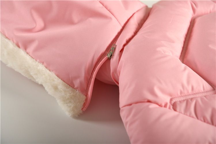 Baumwollmantel für Mädchen, mittellang, plus Samt und dicke Baumwolljacke, elastische Taillenhandschuhe, warmer Mantel für Mädchen, 3–10 Jahre alt, trendig_voghion.com