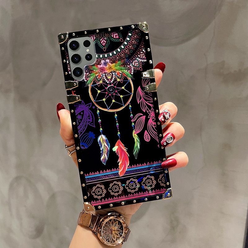 TechGlobe Factory Direct Sale Compatible With Samsung S23U/A14/A54 Colorful Wind Chime Phone IPhone 16 Totem Trendy Brand Case_voghion.com