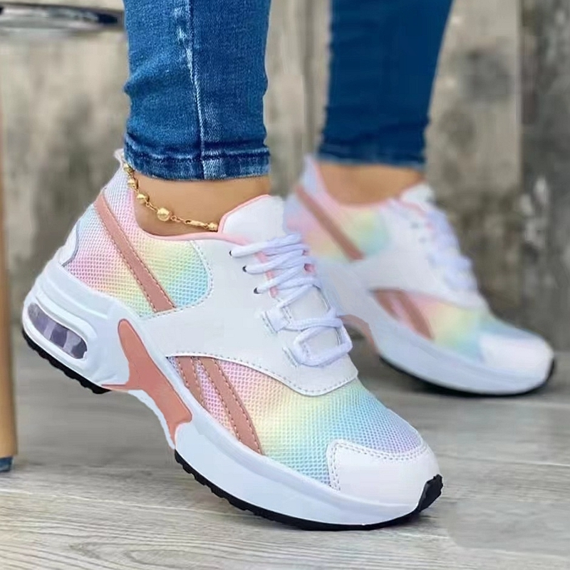 SHLIANG Frauen Sport Schuhe Outdoor Laufschuhe Mesh Atmungsaktive Damen Turnschuhe Kostenloser Versand Tennis Schuhe Weibliche Casual Turnschuhe S0136_voghion.com