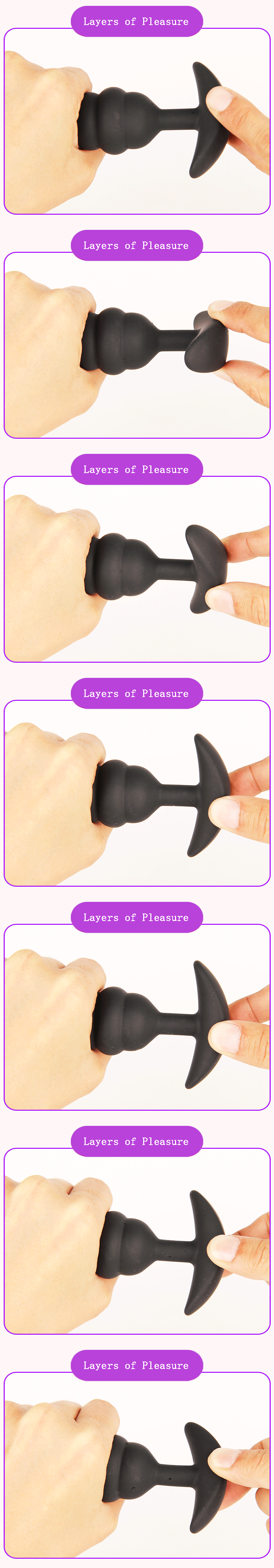 Neues Design Gewindeform Kleiner Silikon Analplug Sex für Anfänger Mini tragbare Analkugeln Butt Plug Erotik F_voghion.com