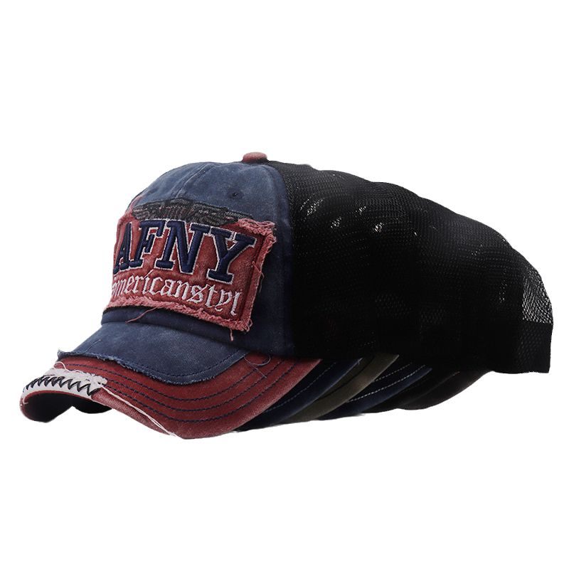 Mazgātas vīriešu acs beisbola cepures ar caurumu, aprīkotas ar cepurēm, elpojošas, elpojošas, sieviešu Gorras izšūšanas burtu retro cepures_voghion.com