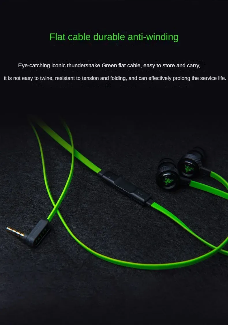 Razer HAMMERHEAD PRO V2 Wired Active Noise Cancellation Portable in-Ear with Microphone for Gaming Music Headphones_voghion.com