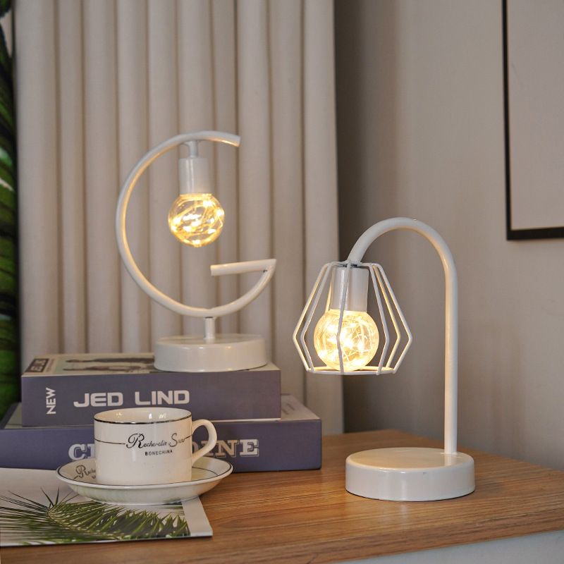 Nordic fier decorativ decor interior design pahar de vin roșu lampă din sârmă de cupru lumină de noapte de Crăciun_voghion.com