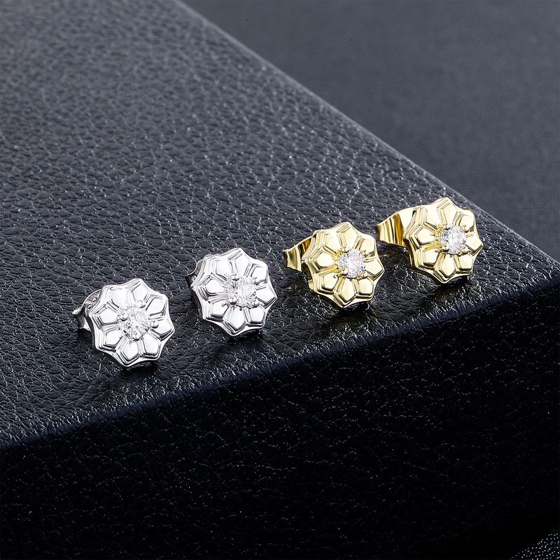 Gioielli Snow Lotus Moistness Orecchini Design Personalizzato Orecchini in Argento_voghion.com