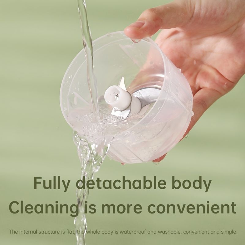 Manual Food Processor Hand Crank Meat Mincer Garlic Chopper Vegetable Cutter Stainless Steel Blades Durable PP Body No Electricity Needed_voghion.com