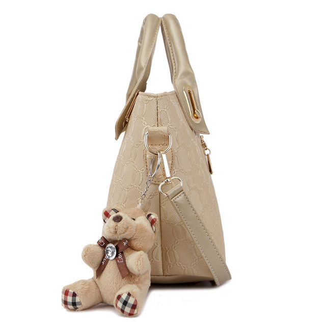 4 pezzi/set set di borse da donna elegante borsa a tracolla in pelle PU moda borse da donna con pochette a tracolla in tinta unita selvaggia_voghion.com