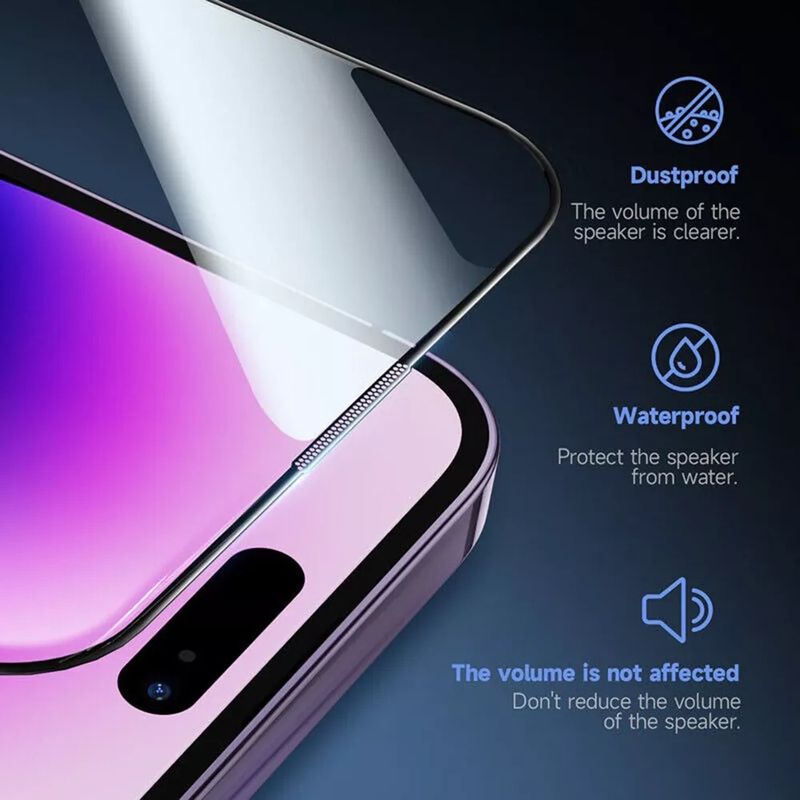 Instant Dust-Free Application Compatible With Iphone Phone Screen Protector 17/14/13 Tempered Glass IPhone 15_voghion.com