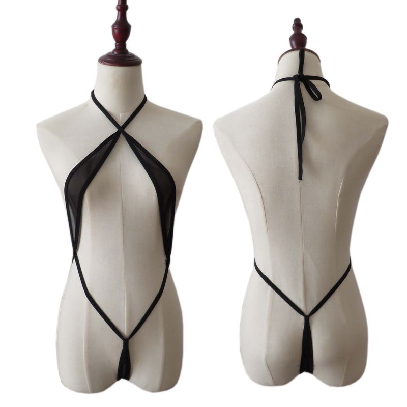 Intimates mini fürdőruha fürdőruha hölgyeknek szexi perspektíva melltartó bugyi női hálós hárompontos egyrészes kosztüm_voghion.com