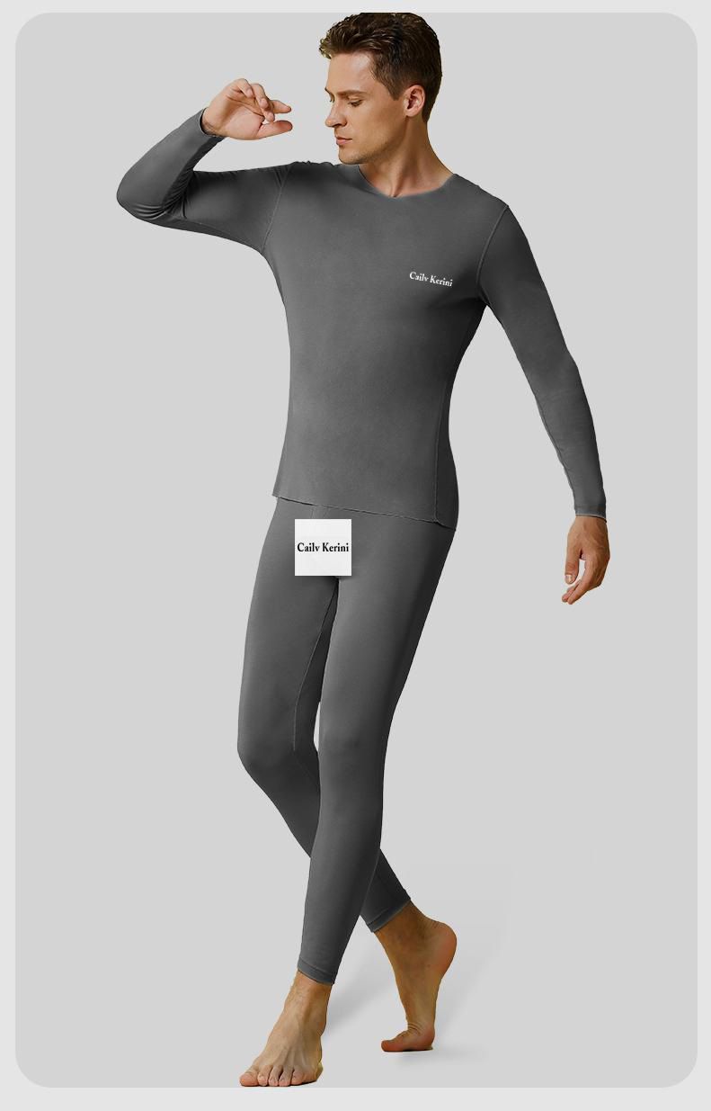 Thermisch ondergoedset voor heren – winterbasislaag met fleecevoering (L-4XL, zwart/blauw/grijs, doosverpakking)_voghion.com