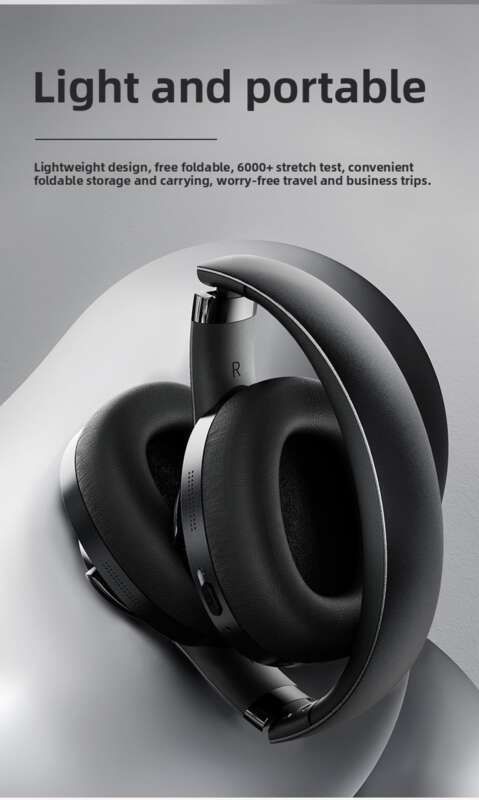 Nuove cuffie Bluetooth da indossare sulla testa con riduzione attiva del rumore ANC, durata della batteria ultra lunga, auricolari avvolgenti per il gaming, basso_voghion.com