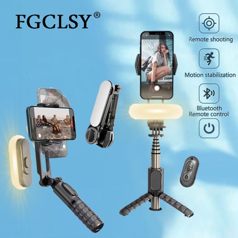 360 Rotation Folgenden Aufnahme Modus Gimbal Stabilisator Selfie Stick Stativ Gimbal Für IPhone Telefon Smartphone Live_voghion.com