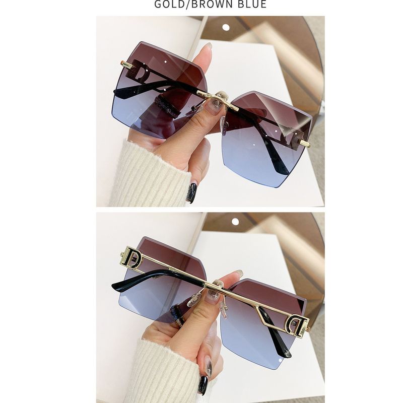 Männer Fraen Trend ouni Rand Schnëtt Moud Fuerbrëll Reesbrëll Avancéiert Gefill Sonnebrëller_voghion.com