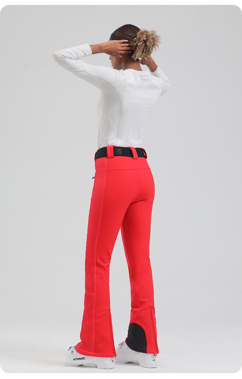 Pantalones de esquí para mujer, de doble tabla, ajustados, de invierno, resistentes al viento, impermeables, cálidos y para deportes al aire libre._voghion.com