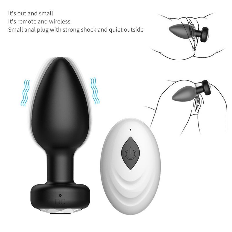 Ferngesteuertes Vestibular-Analplug-Set Prostata-Massagegerät_voghion.com