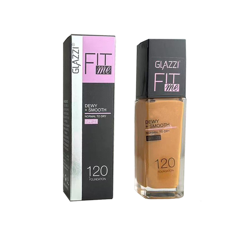 GLAZZI FIT ME4 fond de ten lichid culoare bej natural set iluminator corector machiaj_voghion.com