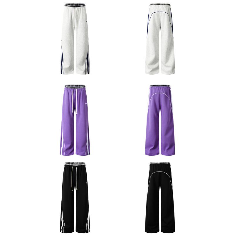 Pantaloni cargo a gamba dritta da uomo e da donna - Stampa mimetica vintage, comfort in cotone, design multitasche per abbigliamento casual da strada_voghion.com