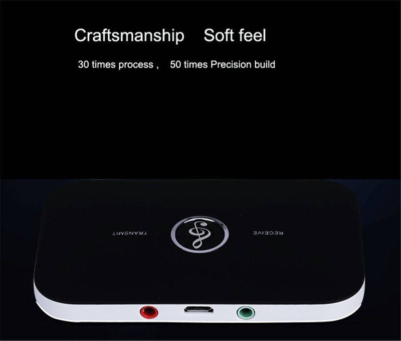 Adaptateur Bluetooth B6 5.0 Transmetteur Récepteur Bluetooth 2 en 1 Audio Sans Fil Musique Stéréo_voghion.com