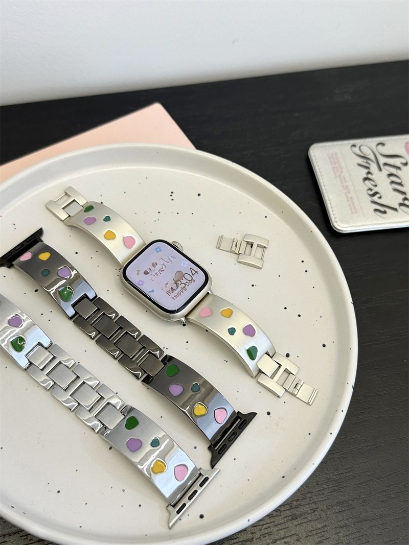 Iwatch óraszíj 42/44/45/46/49mm 38/40/41mm fém divatos óraszíj Ultra2 sorozathoz 10/9/8/7/6/5/4/3/2/1_voghion.com
