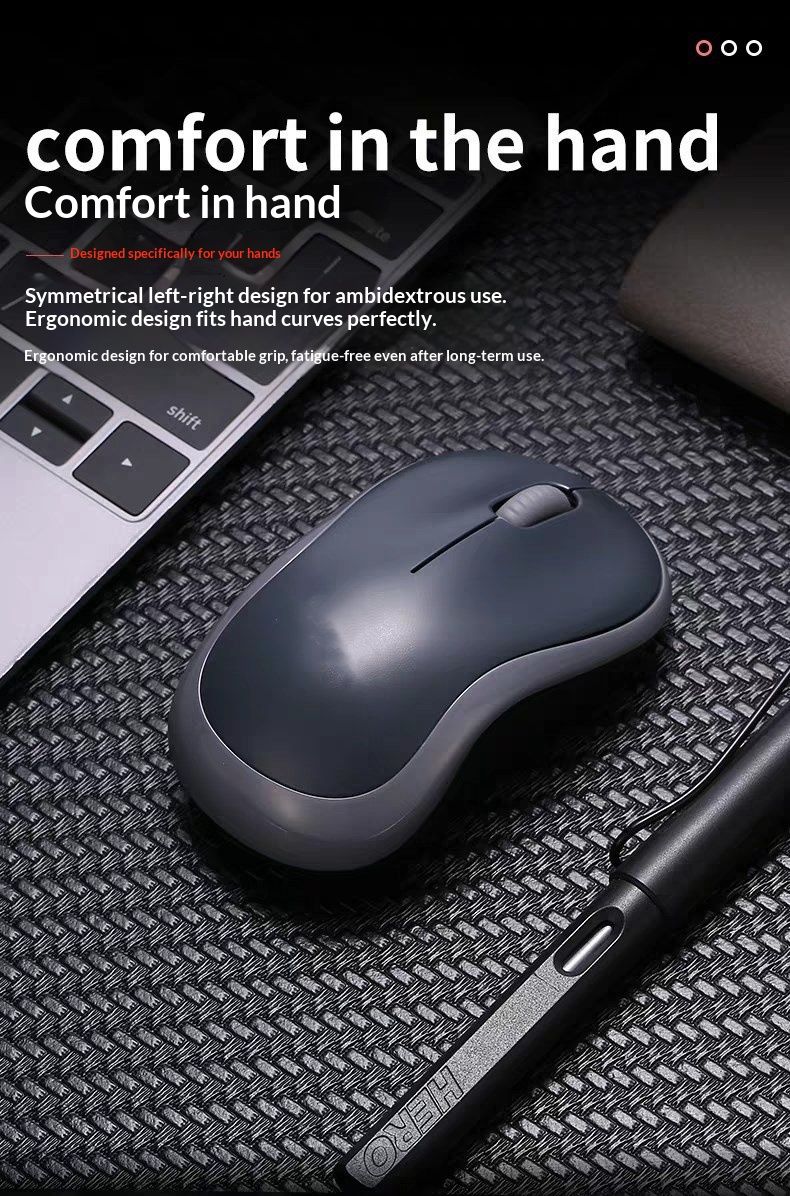 Mouse para computador NeoGear Foreign Trade Exclusive, modelo M220, silencioso e sem fio, compatível com laptops M185, 2.4G. Disponível em estoque._voghion.com