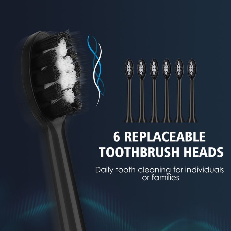 Three Mode 7 Brush Head Soft Hair Electric Toothbrush Intelligent Cleaner To Remove Tooth Stains And Tartar Household_voghion.com