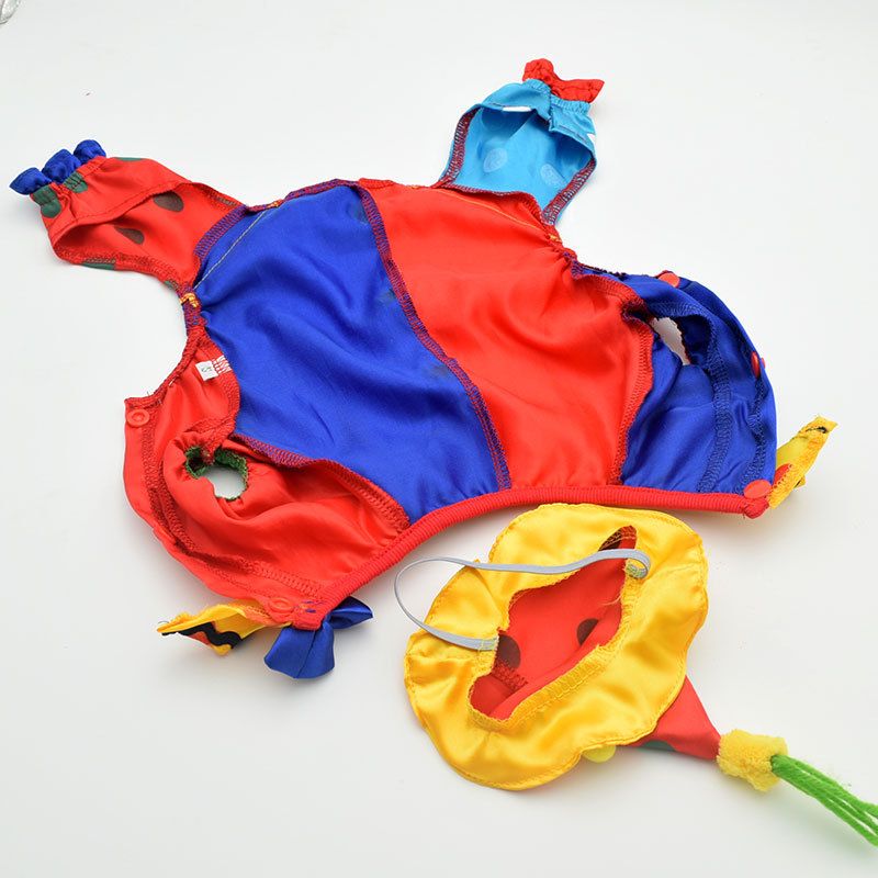 New Transformation Halloween Creative Clown Costume Pet Clothes Four-Legged With Hat_voghion.com