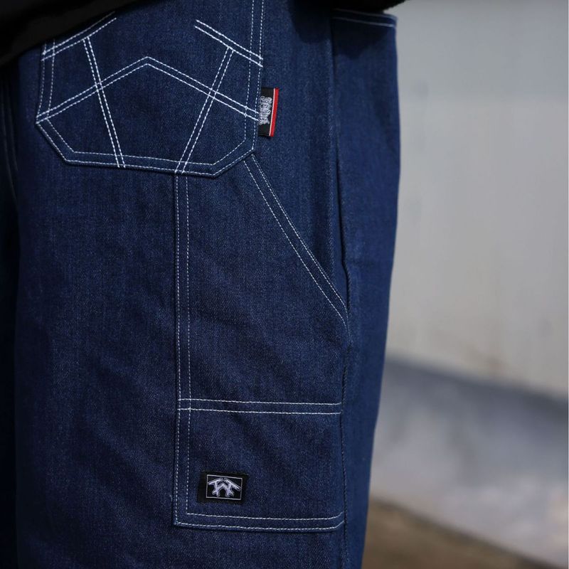 Herrenbekleidung Vintage Retro Hiphop Weit Gerade Overknee Original Jeans_voghion.com