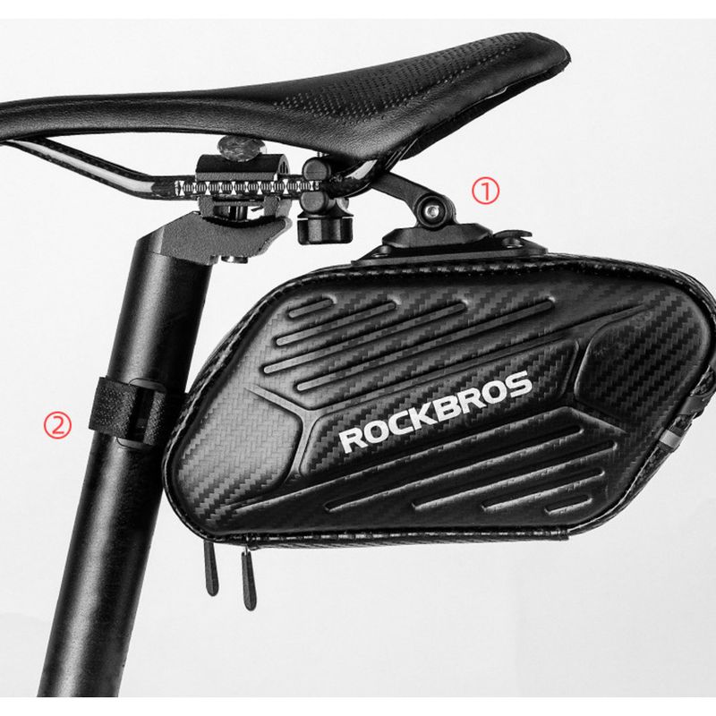 Hard shell bicycle tail mountain road bike, rear seat saddle package, large capacity_voghion.com