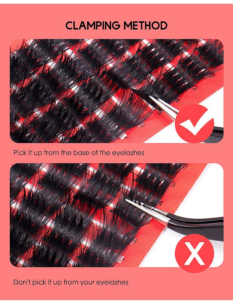 Lash extension set Large capacity single tufted hair section false eyelashes naturally thick lashes_voghion.com