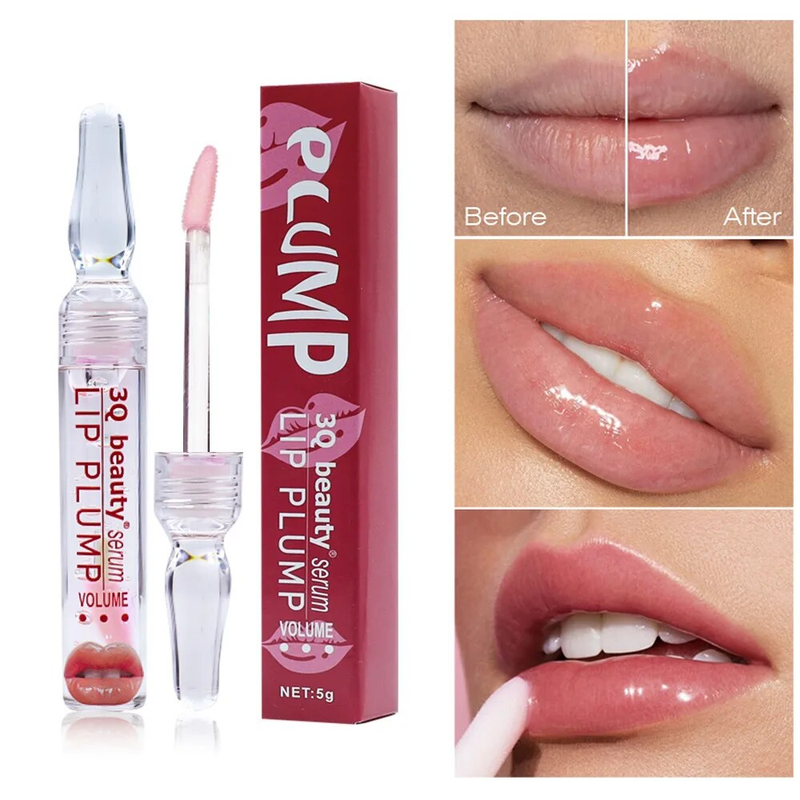 Suero de brillo labial voluminizador instantáneo con aceite realzador y potenciador extremo que nutre y humecta los labios de forma sexy y antiarrugas. El más popular de 2024_voghion.com