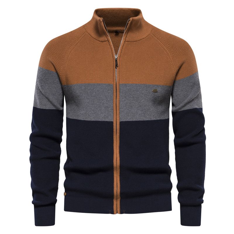 Herrenbekleidung neue Herrengröße Herbst und Winter Pullover Strickjacke hochwertiger Mantel für Männer_voghion.com