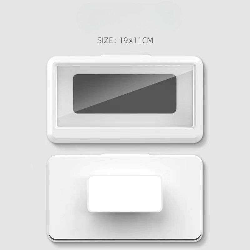 Lazy Bathroom Waterproof Mobile Phone Box, Touch Screen Rotation, No Punching, Wall Hanging, Retractable Universal Bracket, Bath Chasing Drama_voghion.com