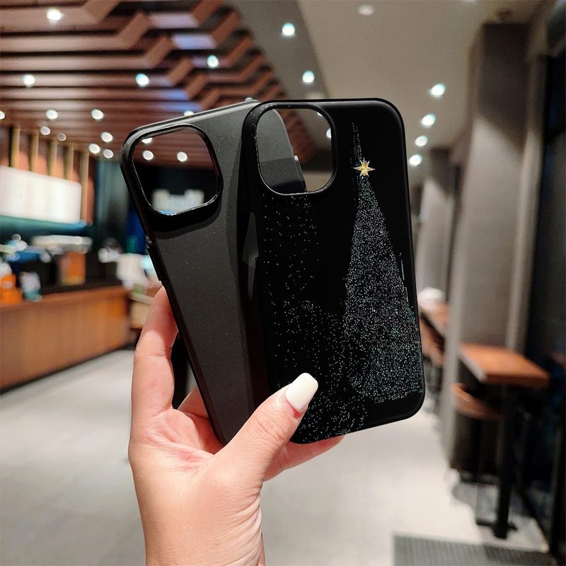 50455555550<=3 Starlight Christmas Tree Compatible With 16 Phone Case 15 Pro Max Film 14 Stand 13 Two-in-One 12_voghion.com