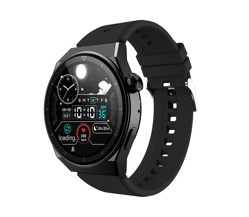 Relógio esportivo eletrônico inteligente com Bluetooth NFC, pressão arterial e frequência cardíaca_voghion.com