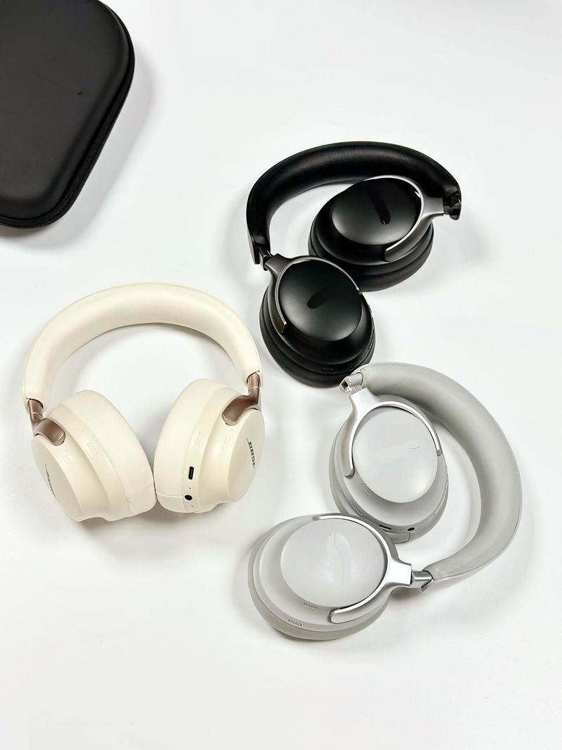Nieuwe QC55 ULTRA Bluetooth 3D stereo hoofdtelefoon met katoenen band en leren tas QC65 draadloze oordopjes met ruisonderdrukking_voghion.com