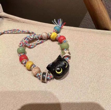 Nouveau bracelet minimaliste en perles de dopamine chinoises pour femme, style macaron, bijou polyvalent et coloré._voghion.com