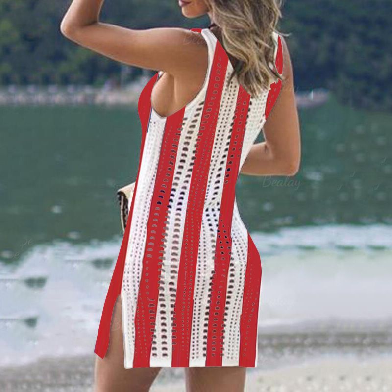 Damenbekleidung Damen-Bikini-Überzug aus Häkelspitze mit Rock – stilvolle Bademode mit Sonnenschutz für Pool, Urlaub und Sommerausflüge_voghion.com