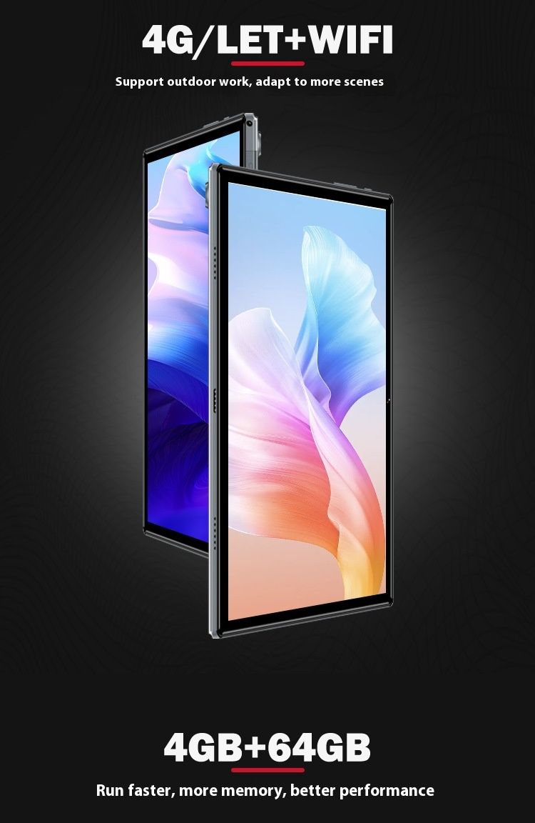 Tableta Android de pantalla grande insertable con tarjeta de oficina dedicada para juegos de ocho núcleos y 64 GB de 10 pulgadas nueva de 2023_voghion.com