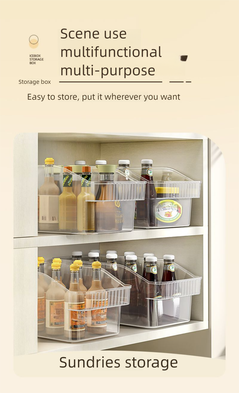 Yele Frigorifero Cassetto Trasparente Tipo Birra Cestello Portaoggetti Cucina Classificazione Verdura Frutta Uova Mantenimento Freschezza_voghion.com