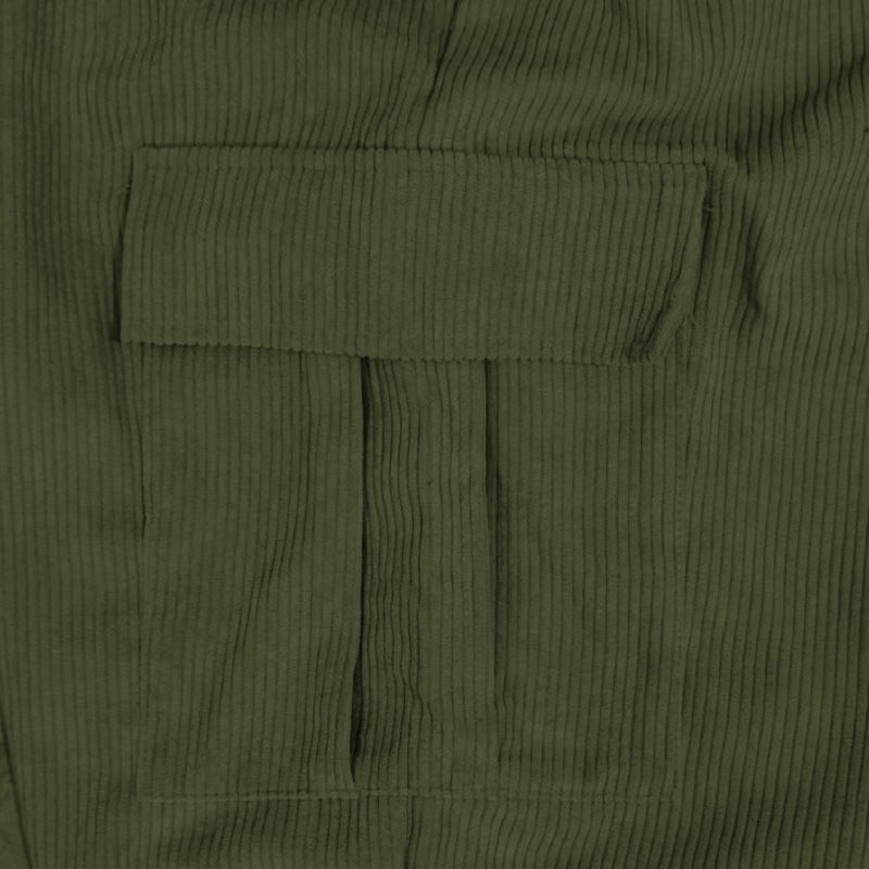 Men's Corduroy Relaxed Fit Straight Leg Pants - Comfortable Casual Trousers For Autumn Winter (Navy, Black, Gray, Army Green, Brick Red)_voghion.com