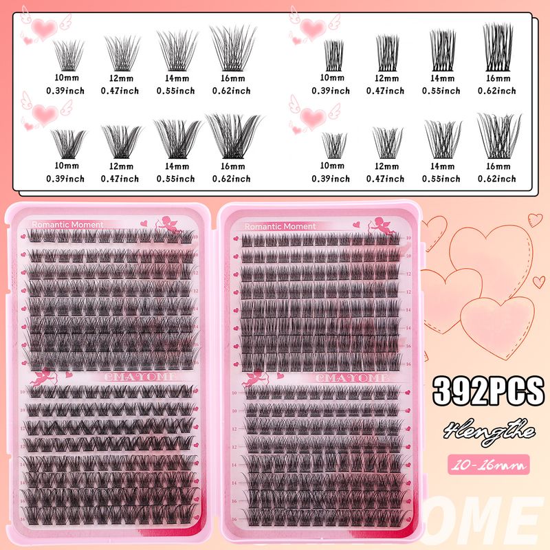 False Eyelashes Single Cluster Segmented False Eyelash Book Set Natural Thick Versatile C Curved Curled Eyelashes_voghion.com
