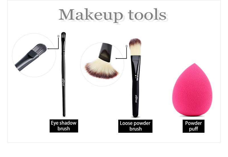 Set di trucco POPFEEL da 20 pezzi, set completo per trucco per principianti, studentesse, feste, luce naturale, distribuzione del trucco_voghion.com