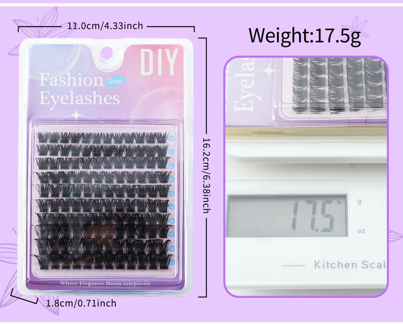 Dense & Natural DIY Cluster Lashes - Segmented Single - Cluster False Eyelashes, Easy To Apply_voghion.com