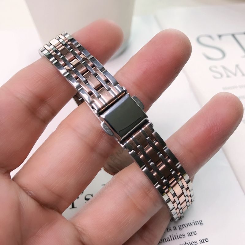 Orologio da donna silenzioso per esame con scala digitale al quarzo, cinturino in acciaio, piccolo, per il tempo libero_voghion.com