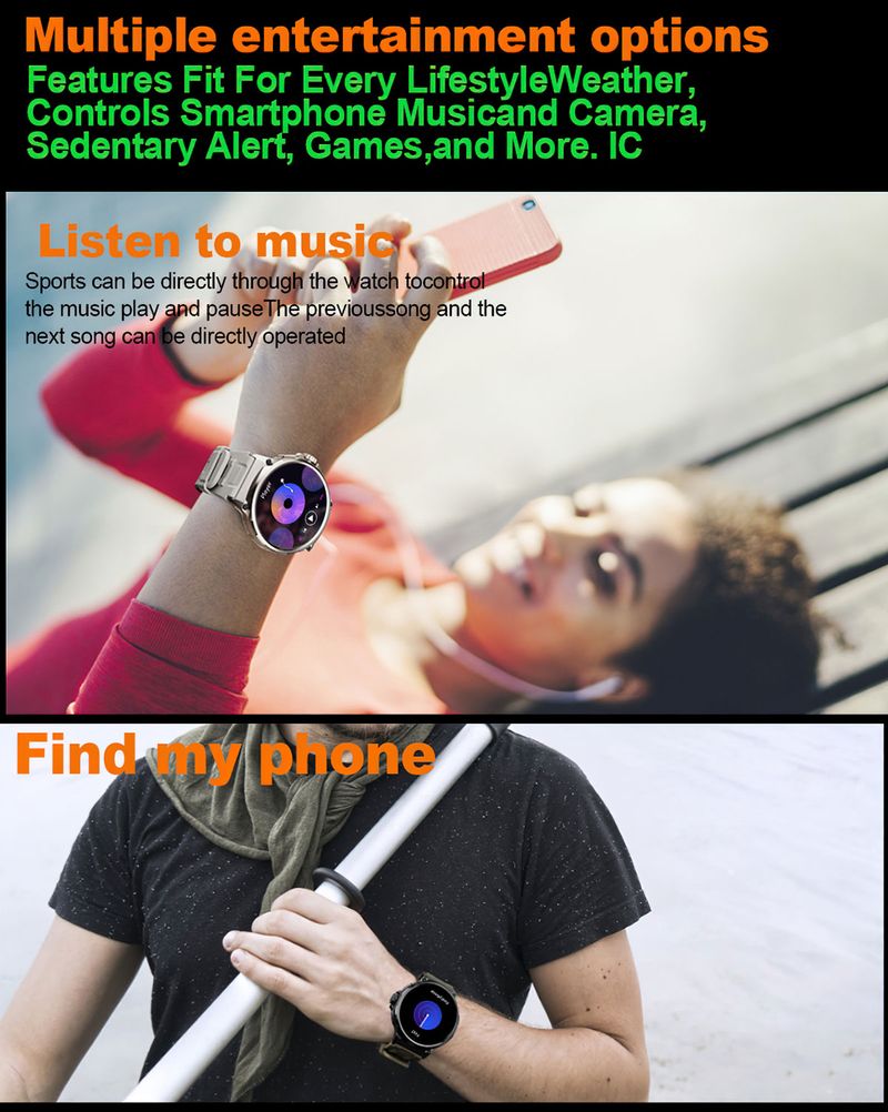 Neue 1,85-Zoll-Ultra-HD-Smartwatch mit GPS-Tracking und Bluetooth-Anruf, 710 mAh großer Akku, Sport-Smartwatch von Fiess_voghion.com