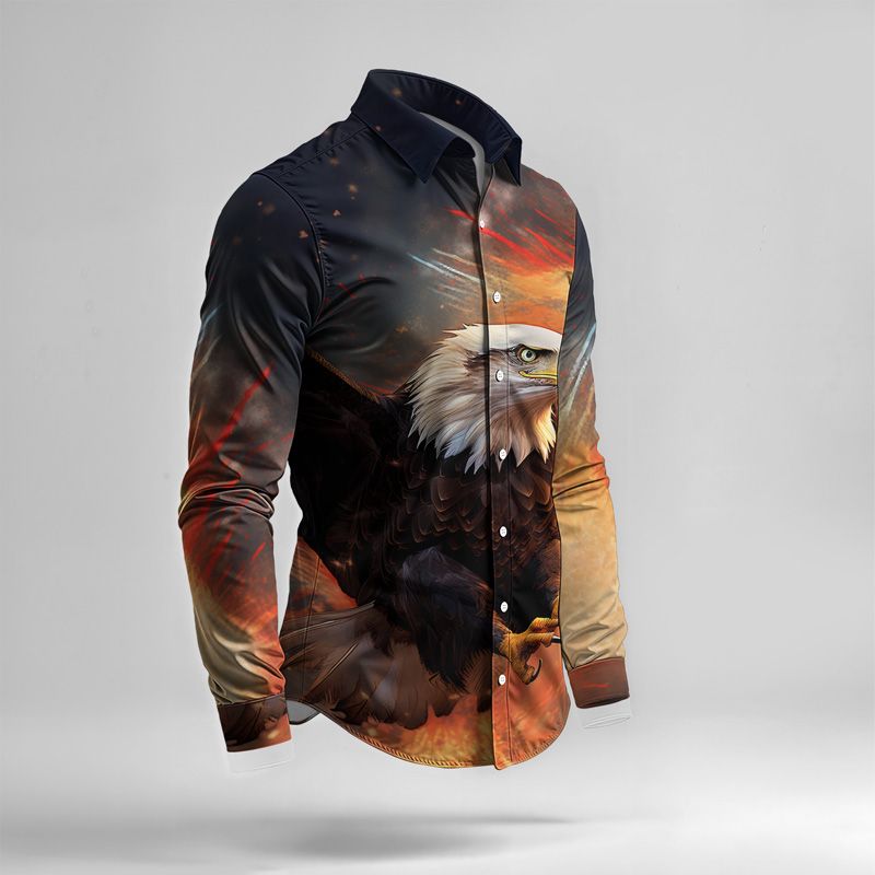 2025 Spring/Summer Printed Simple Two Piece Set For Men, Lightweight Party, Long Sleeve Suit, Fashionable Design, Breathable Fab_voghion.com