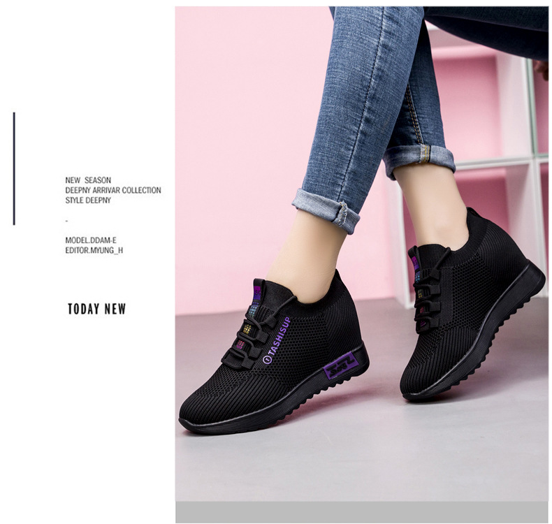 P9Inner Scarpe da donna rialzate 2023 Nuove scarpe casual estive Scarpe da ballo Scarpe da donna di mezza età con suola morbida Scarpe da madre lavoratrice_voghion.com