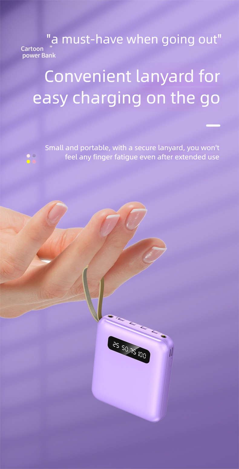 3C Certified Built-in Cable Bank 5V2A Portable Mobile Power Supply Corporate Gift_voghion.com
