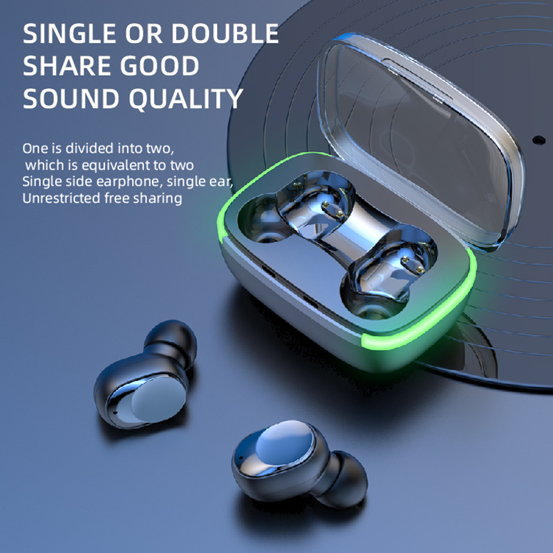 Ακουστικά Bluetooth Y60 Fone 5.1 TWS Ασύρματα ακουστικά με οθόνη LED Στερεοφωνικά ακουστικά με έλεγχο αφής και μείωση θορύβου_voghion.com