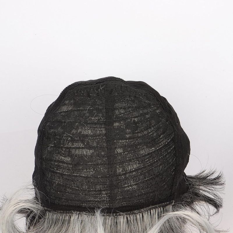 Synthetic Clip-in New Wigs Ladies' Fashion Wigs Gray Side Parted Short Wigs High Temperature Wire_voghion.com